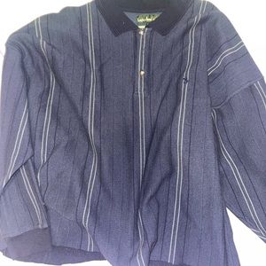 90s vintage striped cropped shirt